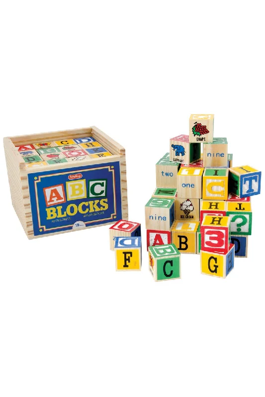 48 Piece Wood Alphabet Blocks