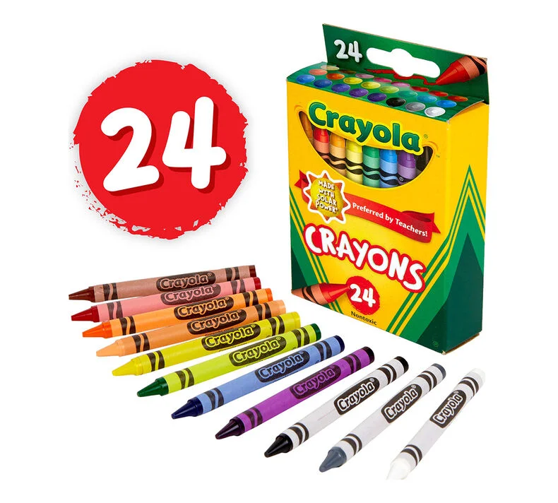 Crayola Classic Crayons Assorted Colors, 24 Count (Crayola)