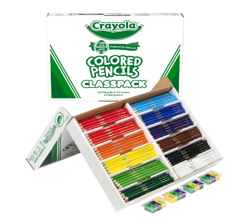 Crayola Colored Pencil Classpack, 12 Colors, 240 Count (Crayola)