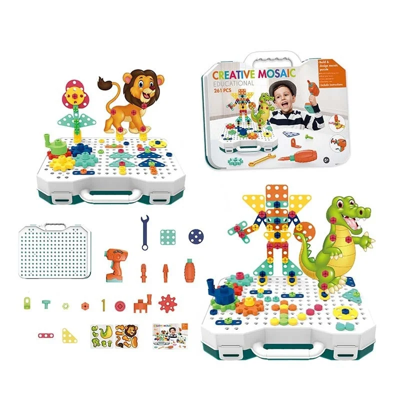 Creative Building Blocks With Screw Nuts Tools Toy (237 Pcs)