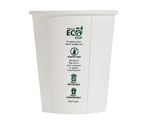 ECO Paper Cups White Pack of 50