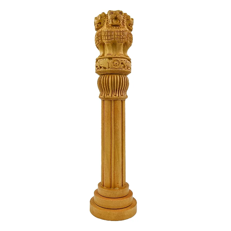 Handmade Wooden Craft Ashoka Pillar