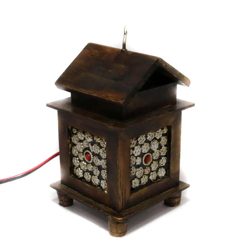 Japanese House Shaped Wooden Lamp – Handcrafted Decor (Sold By 10 PCS)