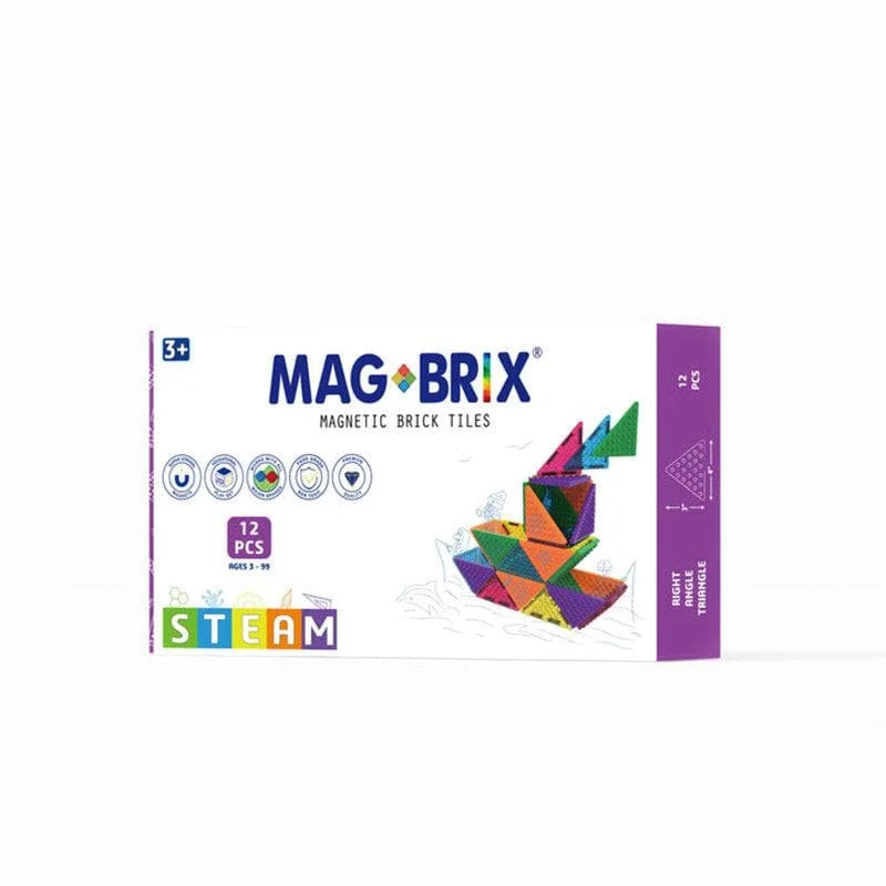 Magbrix 12pcs Right Angle Triangle Pack