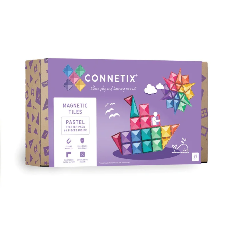 Connetix Pastel starter pack 64pc