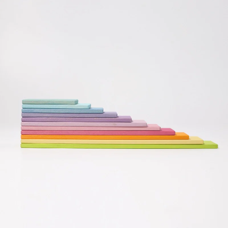 Wooden Building Boards  - Pastel - Grimm's Wooden Toys