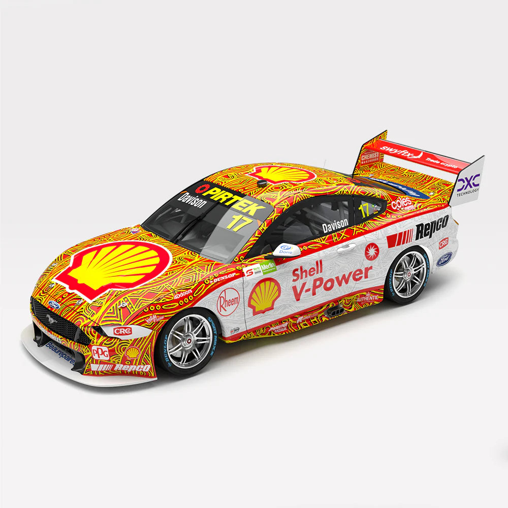 1/18 Shell V-Power Racing Team No.17 Ford Mustang GT 2022 Merlin Darwin Triple Crown Indigenous Round Driver Will Davison