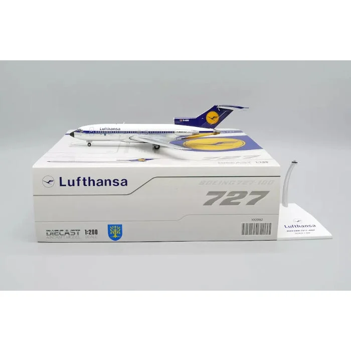 1/200 Lufthansa Boeing 727-100 "Polished" Reg: D-ABIO with Stand