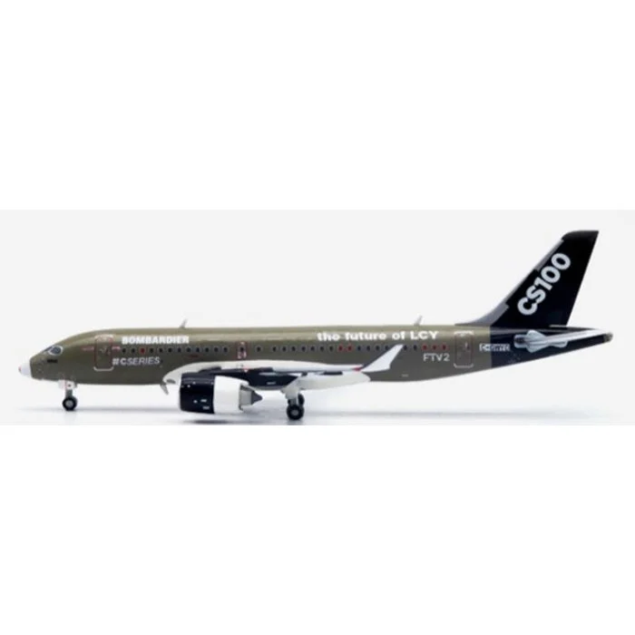 1/400 Bombardier House Color CS100 "The Future of LCY" Reg: C-GWYD with Antenna