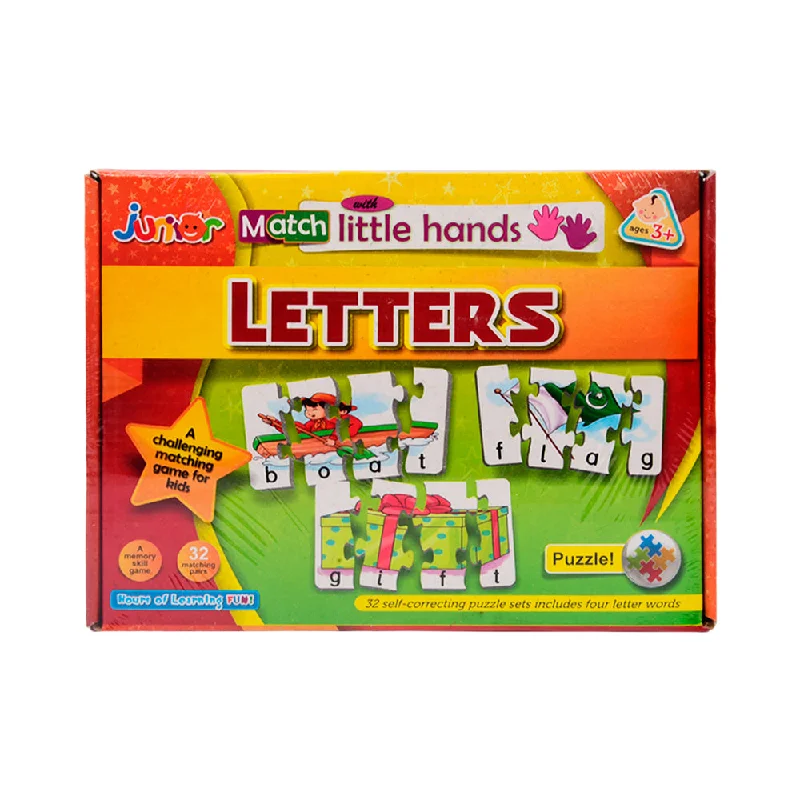 2435 JUNIOR PUZZLE MATCH WITH LITTLE HANDS LETTERS