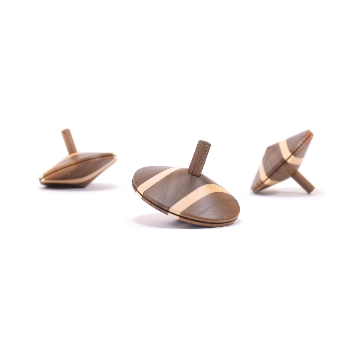 Chocolate Cream Wooden Spinning Top - Mader