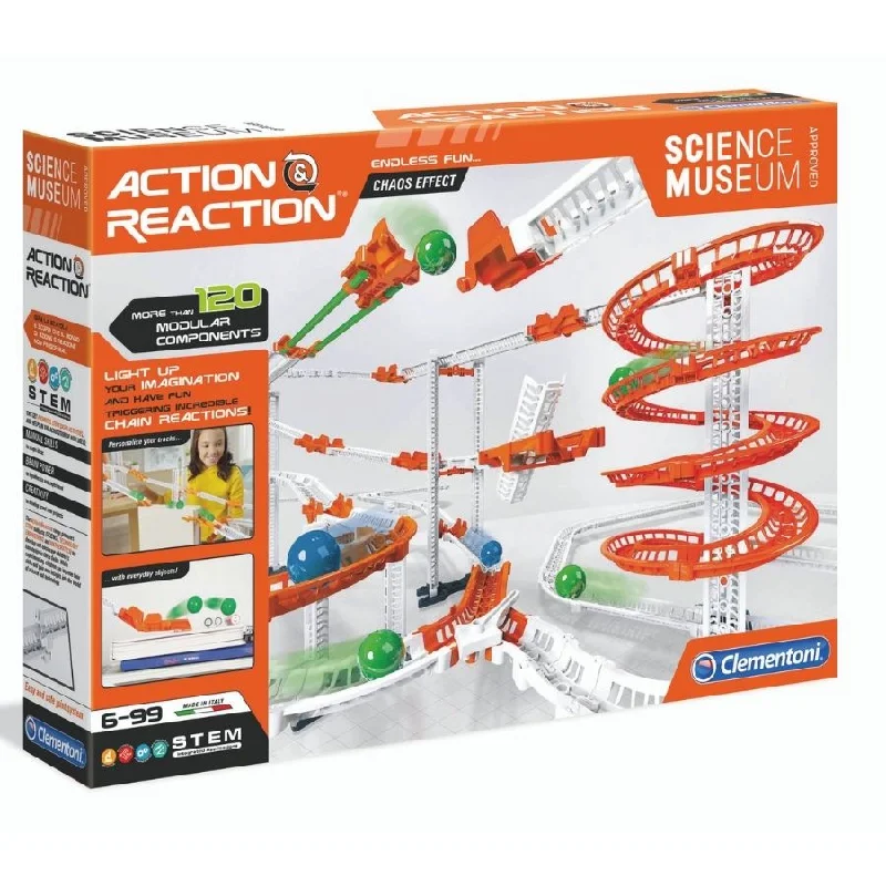 Clementoni - Action and Reaction: Chaos Effect Marble Run