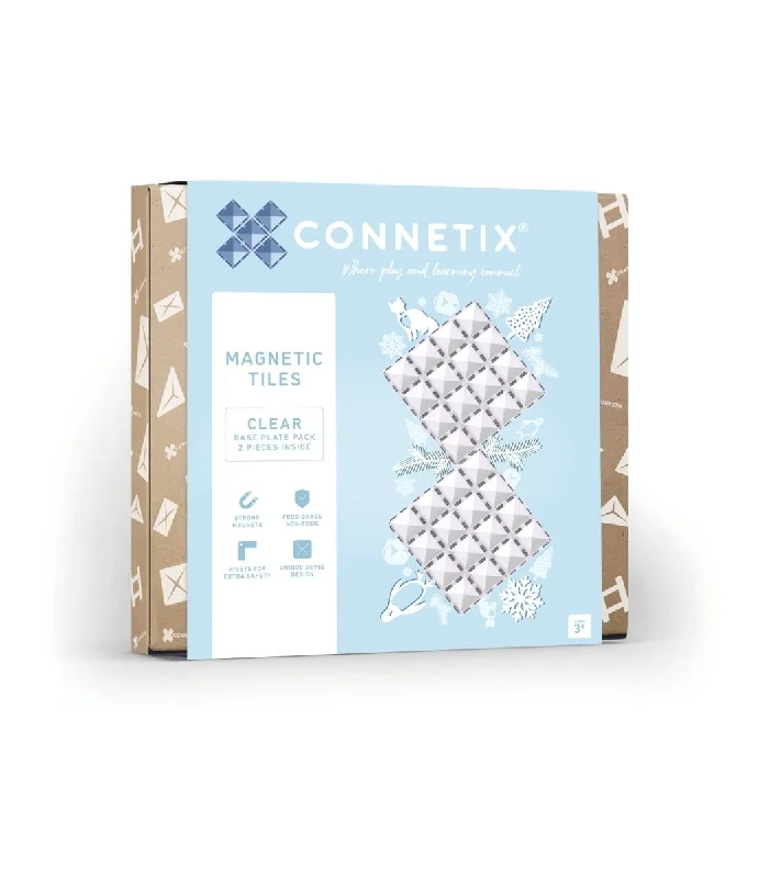 Connetix Tiles - Clear Base Plate Pack 2 pc