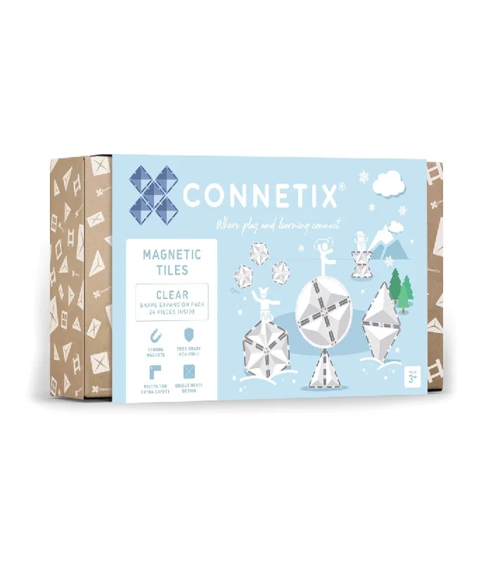 Connetix Tiles - Clear Shape Expansion Pack 24 pc