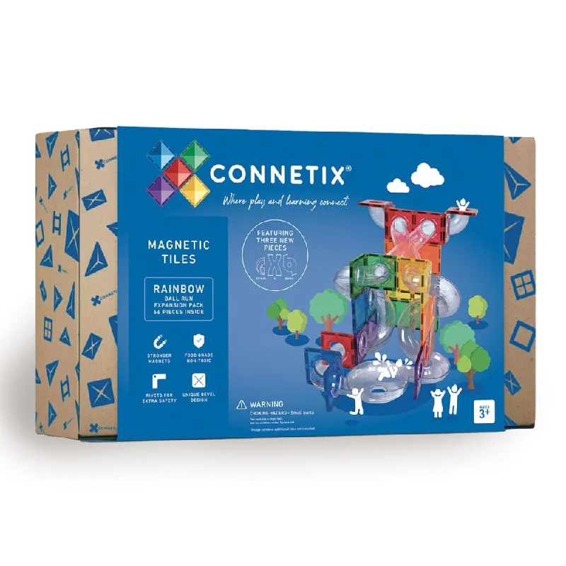 Connetix Tiles - Rainbow Ball Run Expansion Pack 66pc