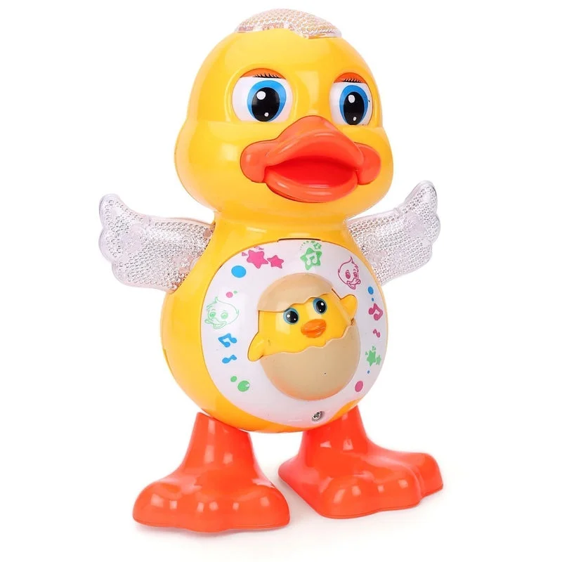 Smart Interactive Dancing Duck Toy with LED Lights, Music and Singing