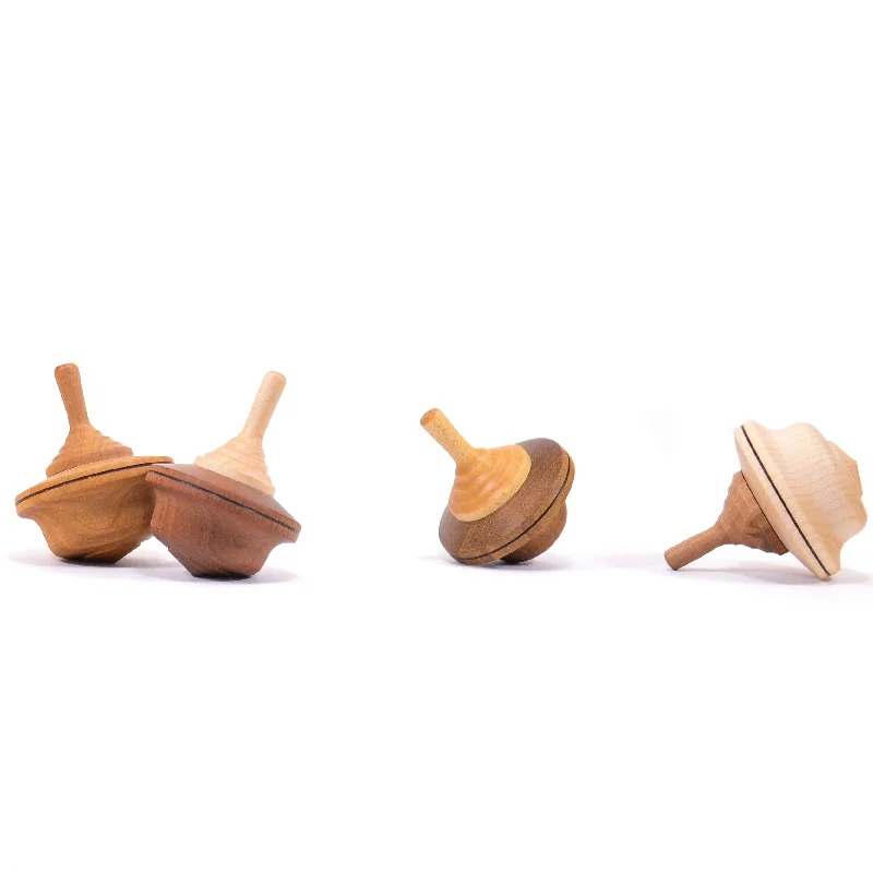 Duet Natural Wood Spinning Top - Mader