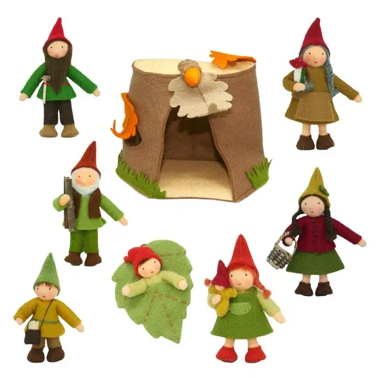 Forest Gnome Family with Fair Skin • Sold Individually