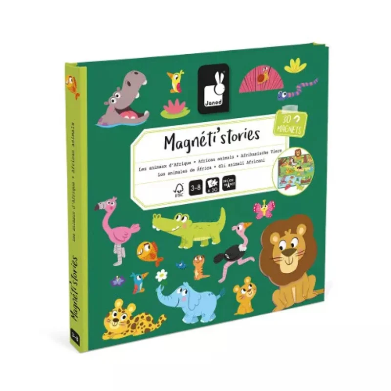 Janod Magnetic Stories – Africa Animals