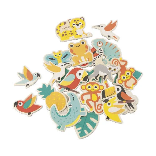 Janod Tropik - 24-Piece Tropical Magnets Set