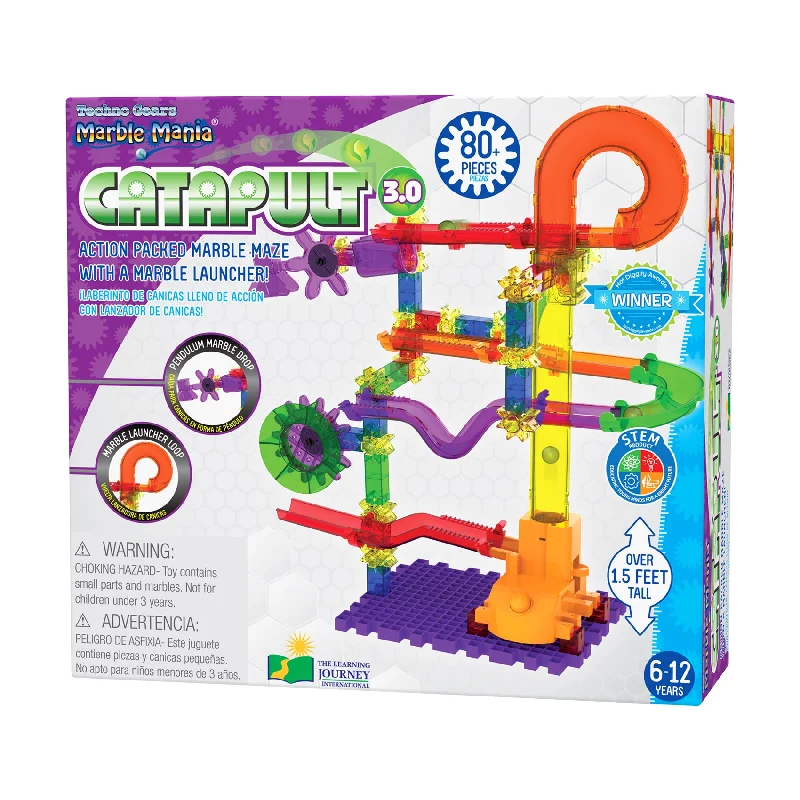 Techno Gears Marble Mania - Catapult 3.0: 80+ Pcs