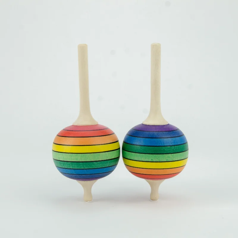 Lolly Spinning Top - Rainbow Wooden Spinning Top - Mader