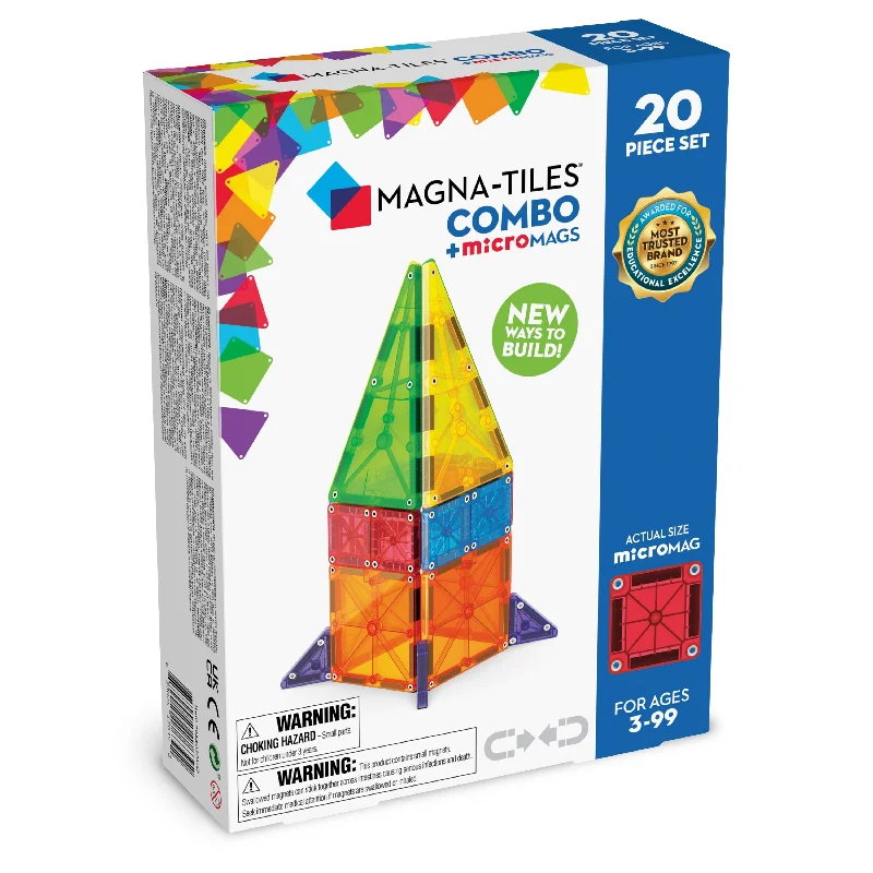 Magna-Tiles Combo + Micromags 20pc Set