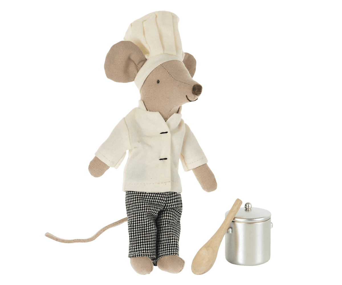 Maileg: Chef Mouse with Pot & Spoon