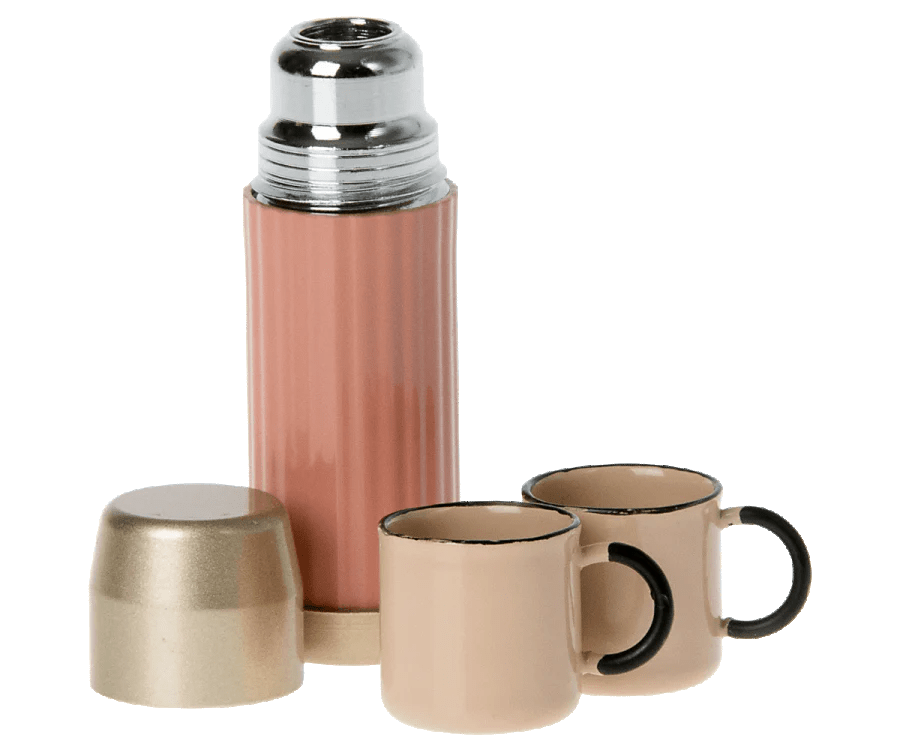 Maileg: Thermos and cups - Soft coral