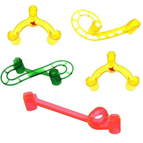 Marble Genius Physics Fun Marble Run Accessory Add-On Set (5 Pieces) - Get Ready to Engage in Endless Hours of Fun and Learning - Watch Your Marbles Race Through This Unique and Innovative Add-On