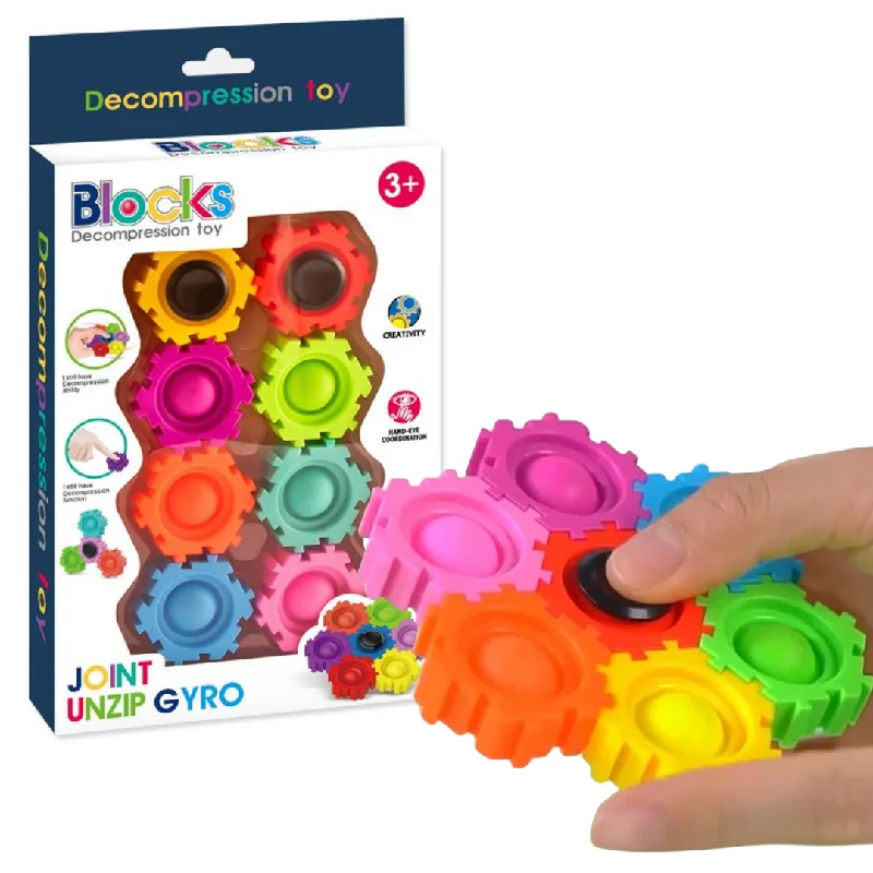 Multicolor Assembling Gear Spinner Pop It