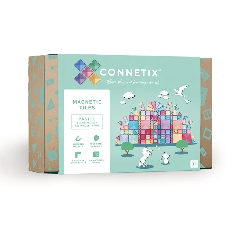 Pastel Creative pack 120 Piece | Connetix Tiles