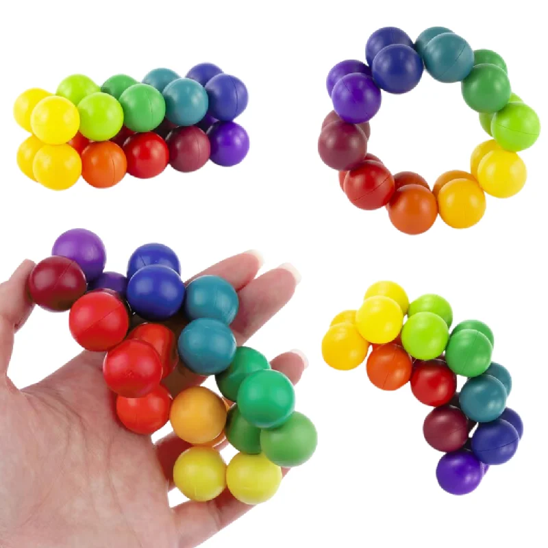 Rainbow Fidget Puzzle Balls