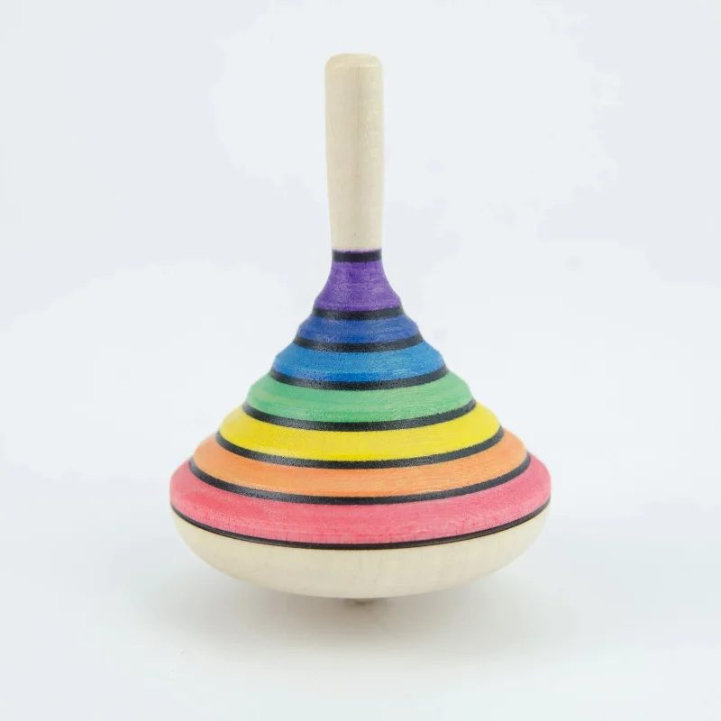 Rainbow Spinning Top - Wooden Spinning Top - Mader