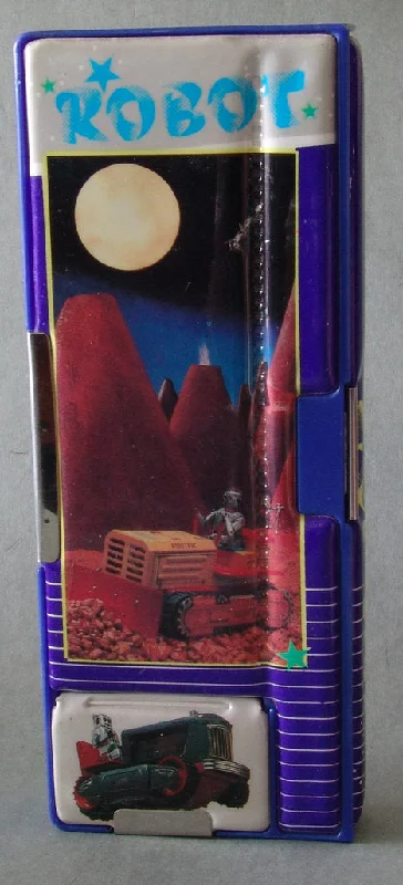 Retro Robot And Space Toy Pencil Case