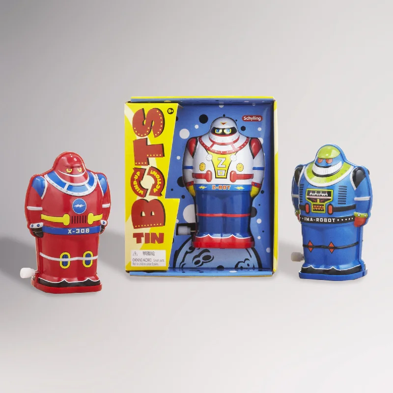 Schylling Tin Wind Up Bots Robots