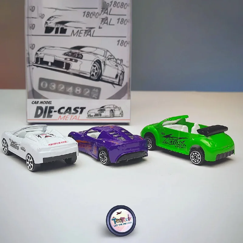 Car Model -  3 Car Pack of Unique Die Cast Vehicles