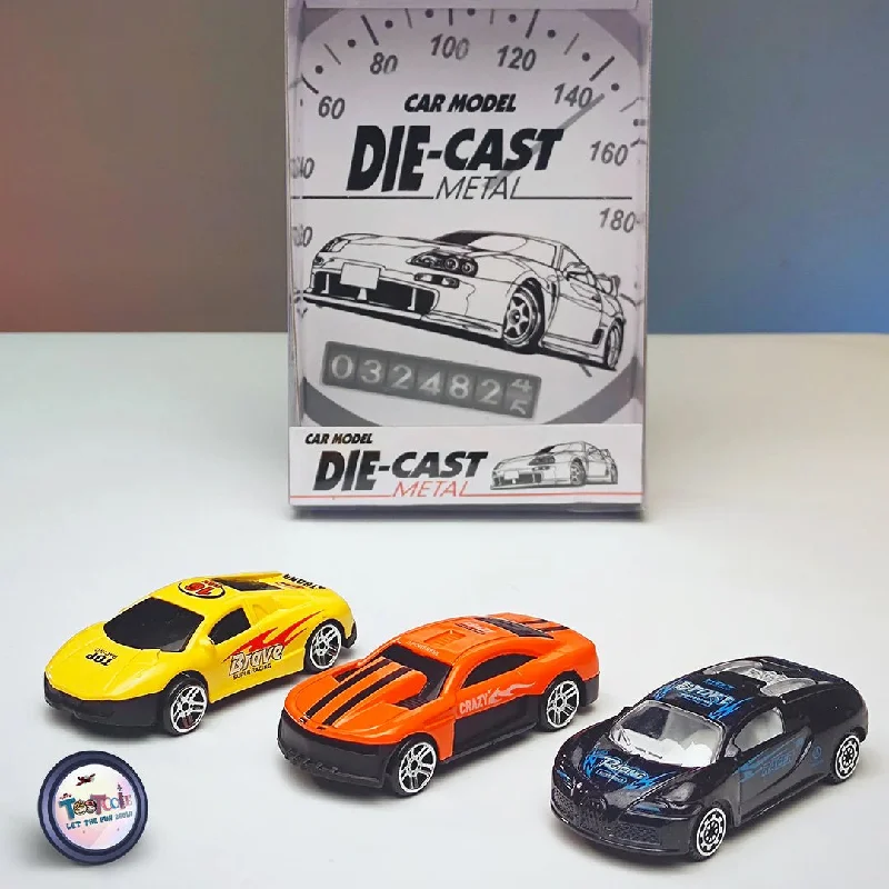 Car Model -  3 Car Pack of Die Cast Vehicles Colourful