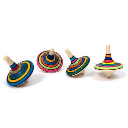 Small Rallye Spinning Top - Multi-Color Stripe - Mader