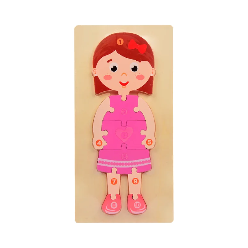 WH WOODEN PUZZLE GIRL 123