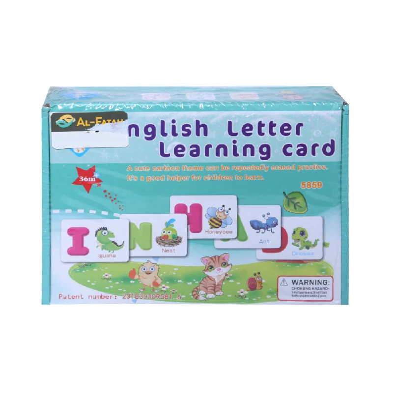 Xy5859 English Letter Learning Card Z.B (+3 Year)