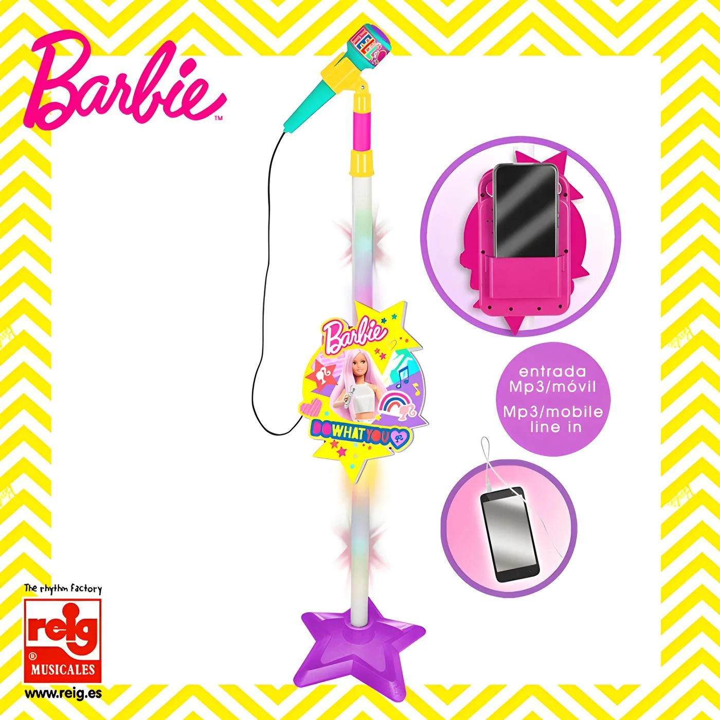 Barbie Voice Amplifier Microphone With Stand