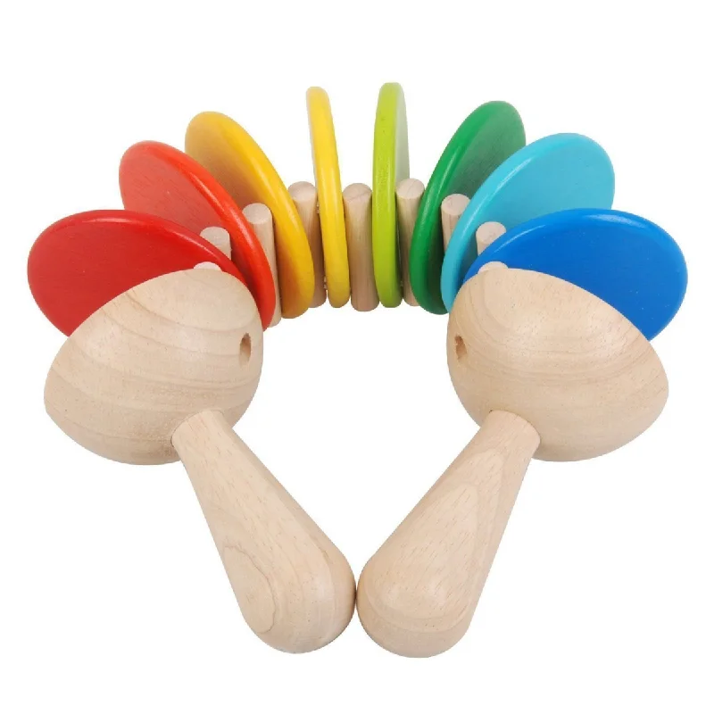 PlanToys Wooden Clatter Percussion Musical Intruments for Toddlers 18m+