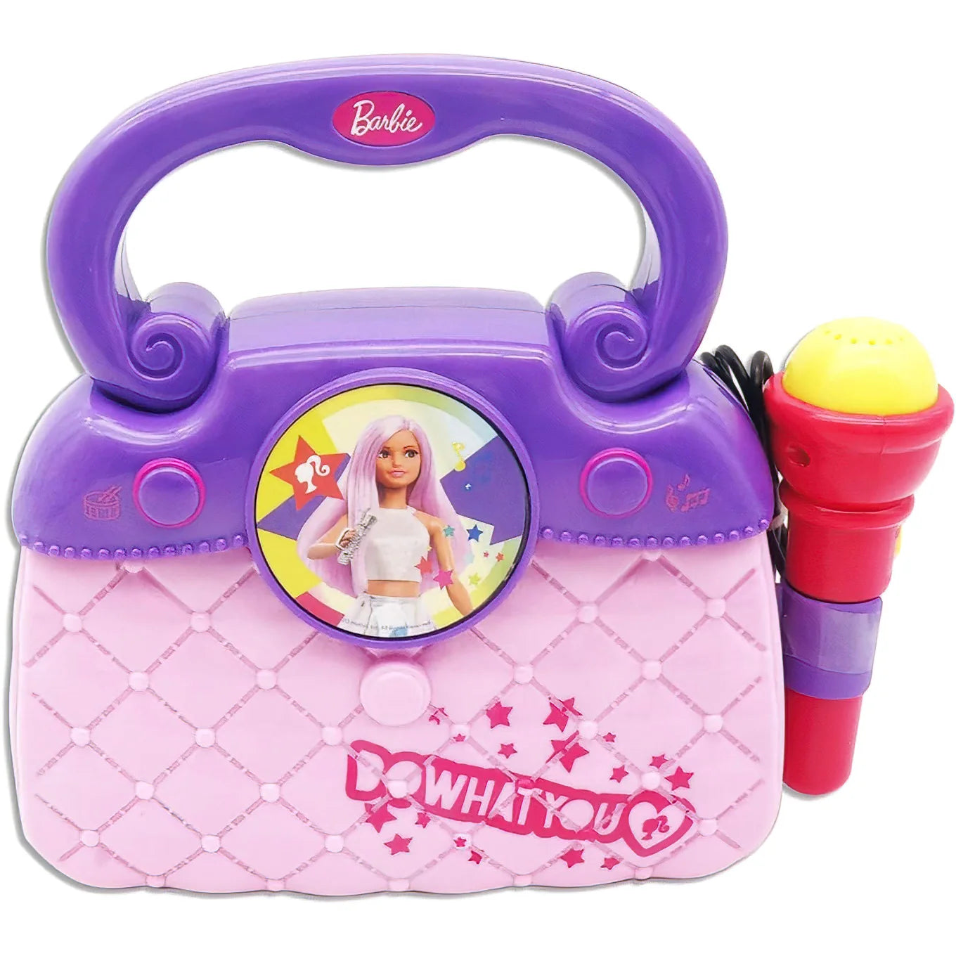 REIG Barbie Mattel Bag with Microphone